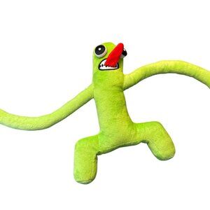 Rainbow Friends Green Plush Toy 12" Long Soft Stuffed Animal For Kids Collectibl